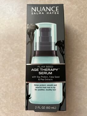 New Nuance Salma Hayek Flax Seed Age Therapy Serum Protein For Hair